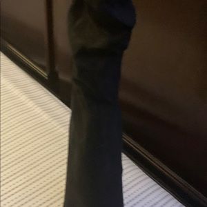 New black heeled boots, never wore-too big